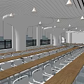 Modern Conference Room Interior Design With Long Tables Comfortable Chairs And Large Wall Screens