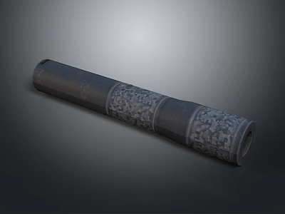 Professional Metal Hardware Tool With Intricate Patterned Surface For Workshop Use 3d model