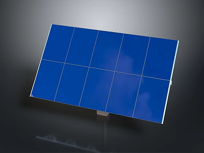 High Efficiency Solar Panel Electric Appliance For Clean Renewable Energy Generation 3d model