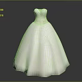 White Wedding Dress With Sweetheart Neckline And Flowy Ball Gown Silhouette