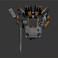 Mech Warrior Mech Soldier Machine Battlearm Mechanical Battlearm Machine Fighter Robot 3d model