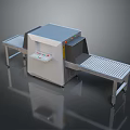Space and Aerospace Security Scanner with Conveyor Belt and Control Panel 3d model