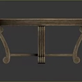 Round Wooden Coffee Table With Ornate Carved Legs For Living Room Furniture