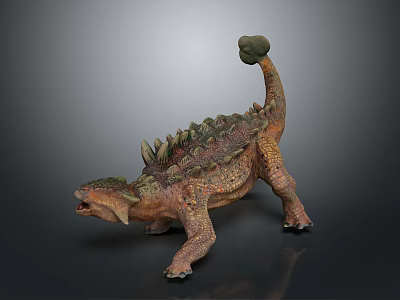 Realistic Ankylosaurus Dinosaur Model With Armored Body Tail Club And Detailed Texture 3d model