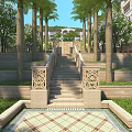 Luxurious Detached Villa With Lush Garden Swimming Pool And Palm Trees