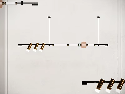 Chandelier Decorative Chandelier Long Strip Chandelier Bar Chandelier Office Chandelier 3d model