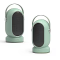 Mint Green Portable Speakers With Handle Modern Design For Sound