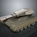 Futuristic Tank 3D Model With Sleek Armor Cannon And Tracks Design