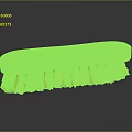Everyday Useful Household Cleaning Brush With Wooden Handle And Yellow Bristles