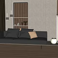 Modern Three-seat Sofa Three-seat Sofa 3d model