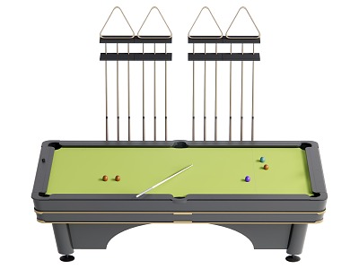 Pool table pool combination 3d model