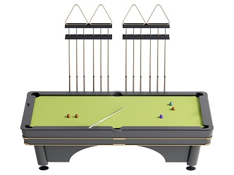 Pool table pool combination 3d model