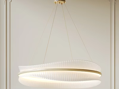 Modern Elegant Pendant Light With Curved Design And Warm Glow For Home Interior Decor 3d model