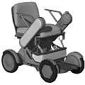 Electric Wheelchair Medical Mobility Aid With Comfortable Seat Adjustable Armrests And Stable Four Wheels
