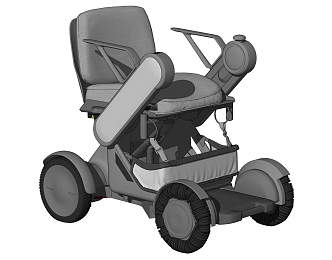 Modern Wheelchair Electric Wheelchair 3d model