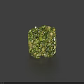 Fresh Green Leafy Vegetable Ring Shape Decorative Food Platter With Glossy Texture 3d model