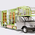 RV Structure RV Interior Display Car 3d model