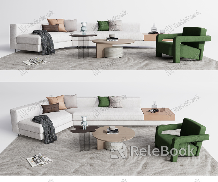 Modern Sofa Coffee Table Combination Sofa Coffee Table Combination Multiplayer Sofa Coffee Table model