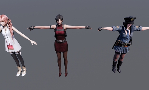 Modern Game Role Game Character Image Collection 3d model