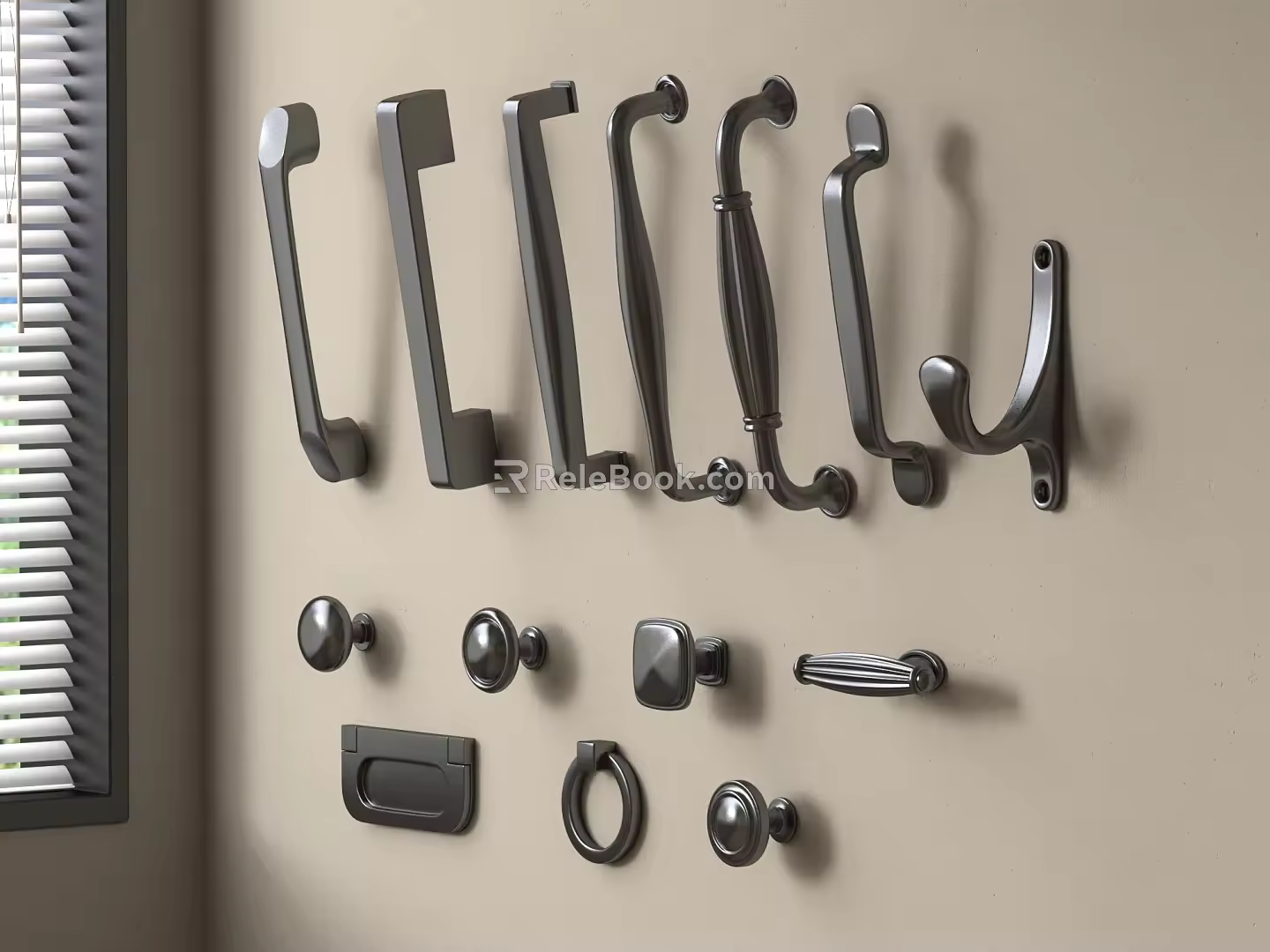 Modern Door Handle Cabinet Door Handle Door Handle Door Handle Metal Handle Long 3d model