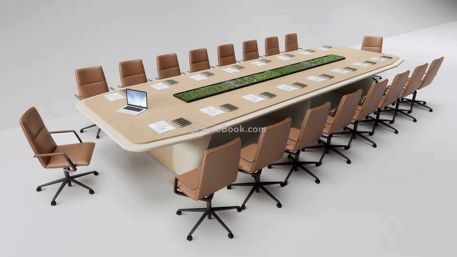 Modern Conference Table and Chair Conference Table 3d model