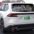 White Toyota SUV With Stylish Front Grille And Black Wheels
