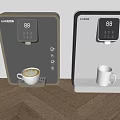 Modern AUX Kitchen Water Dispensers Gray And White With Digital Display And Cup Holder