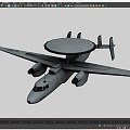 Air police 600 KJ600 E2c early warning aircraft carrier early warning aircraft 3d model