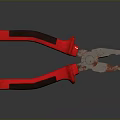 Durable Industrial Pliers Tool With Red Handle And Metal Jaws