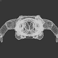 Futuristic Tactical Protective Suit With Armored Panels Functional Pockets And Dark Gray Fabric