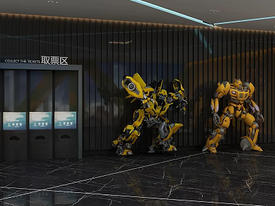 Modern Ticket Preservation Area Transformers 3d model
