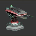 laser tower turret turntable sci-fi tower defense game tower defense sci-fi turret game turret game turret 3d model