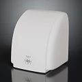 Compact White Paper Towel Dispenser With Modern Design For Home Bathroom And Kitchen Daily Use