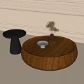 Modern round coffee table 3d model