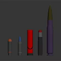 Bullet Pistol Bullet Rifles Bullet Machine Gun Bullet Ammunition Bullet Box of Bullets 3d model