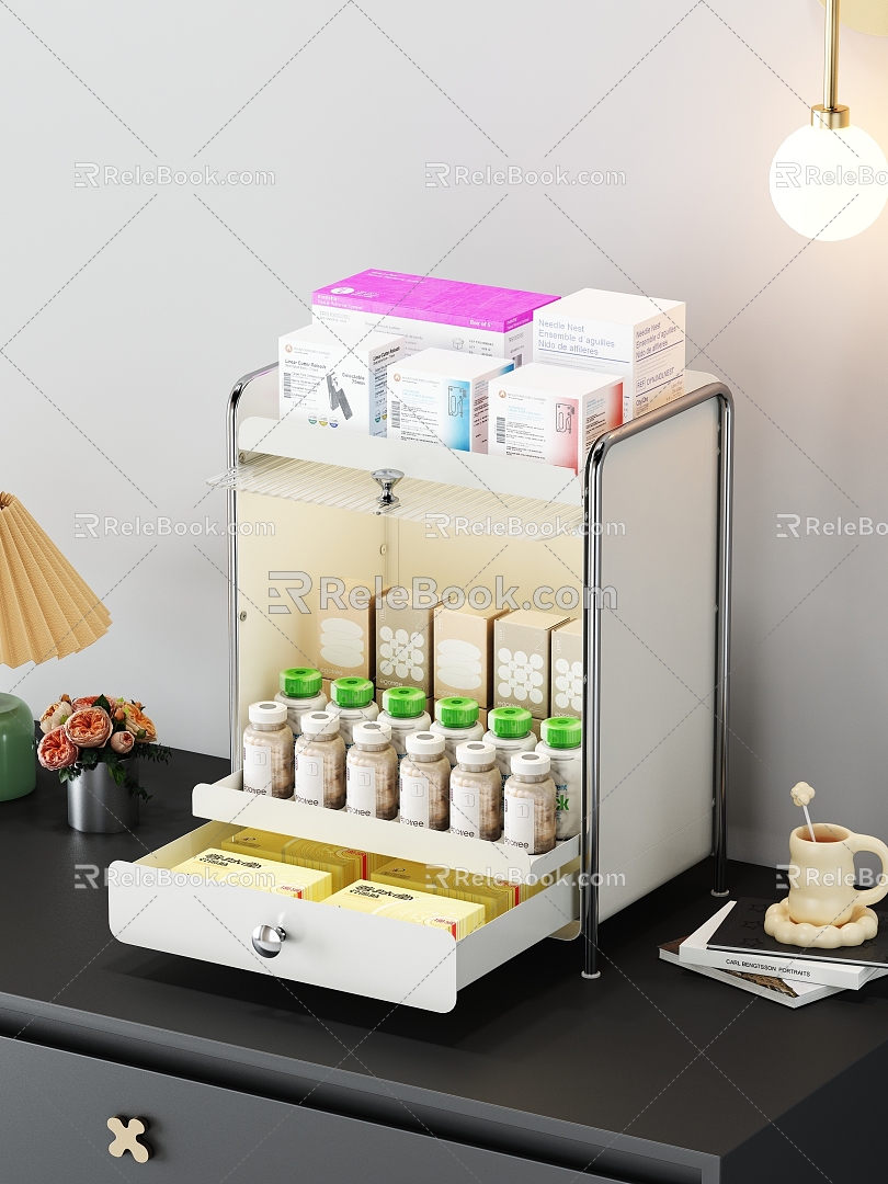 Drug storage rack 3d model