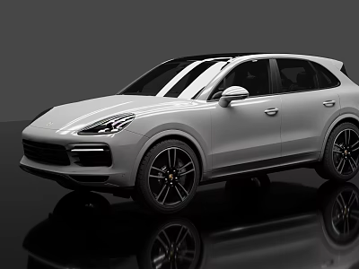 Stylish Modern SUV Car With Sleek Silver Exterior Black Alloy Wheels And Sporty Design 3d model