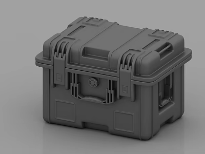 Hardware Tools Hard Shell Toolbox Durable Storage Case With Locking Latches And Handle 3d model