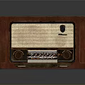 Vintage Computer Design With Brown Case Knobs Dial And Retro Keyboard