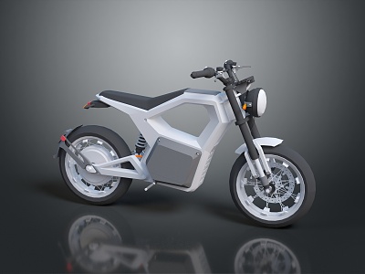 Modern motorcycle two-wheeled motorcycle off-road motorcycle road racing motorcycle 3d model