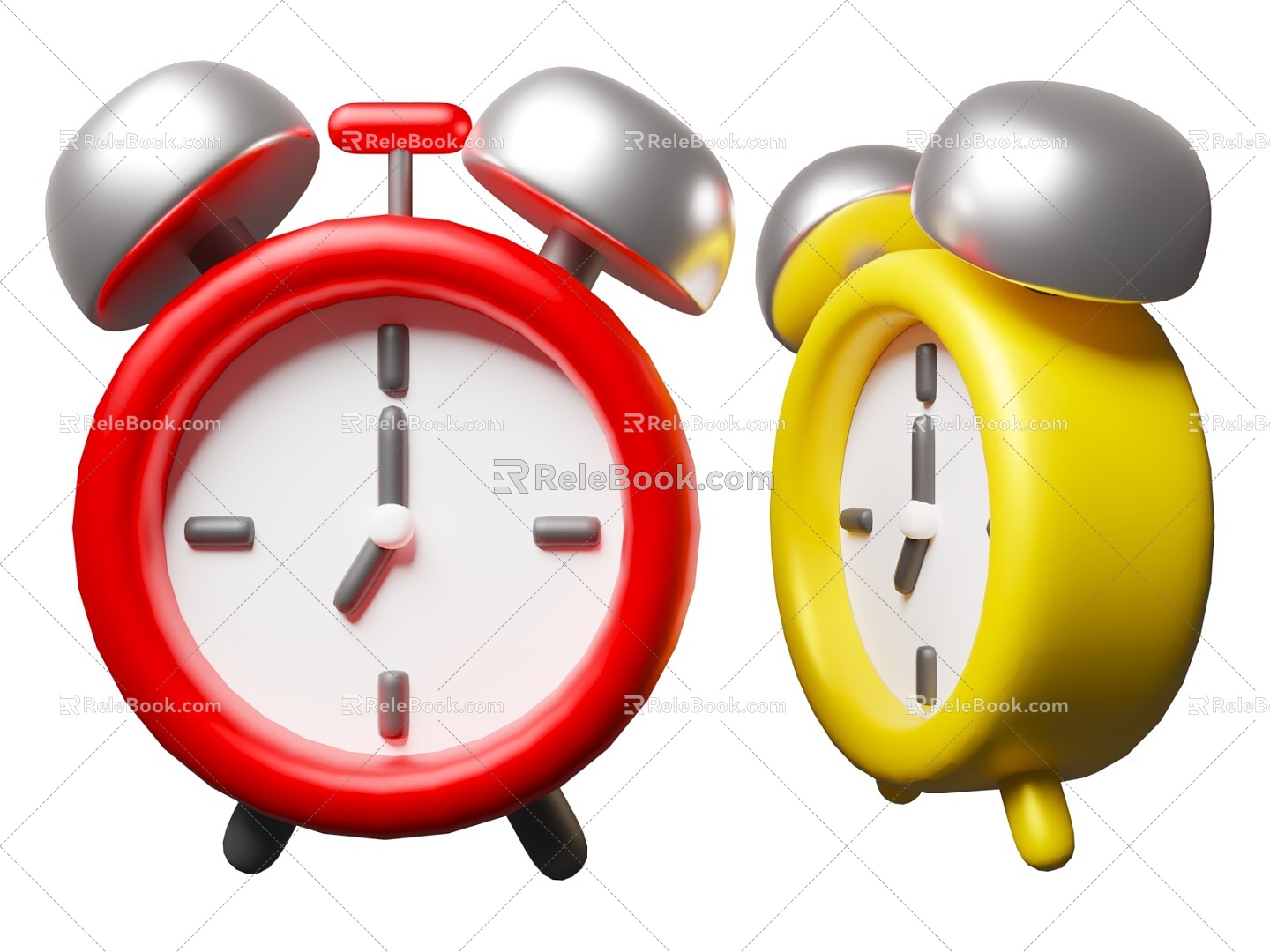 Cartoon Style Alarm Alarm Cartoon Style Alarm Alarm Equipment 3d model