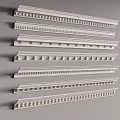 Various Decorative Molding Strips With Different Intricate Patterns For Interior Design 3d model