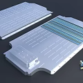 High Capacity Battery Module With Metal Plate And Stacked Energy Storage Cells