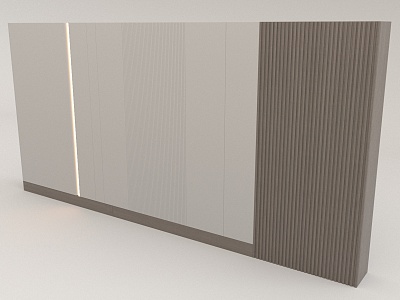 Simple background wall 3d model