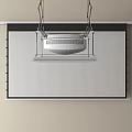 Modern projection curtain projector 3d model