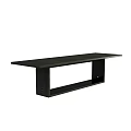 Modern Black Coffee Table With Sleek Surface And Open Frame Design 3d model
