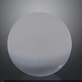Pale Purple Blue Sphere With Cloudy Texture On Gray Background And Reflection