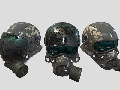 Sci-Fi Mercenary Helmet model