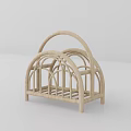 Ceramic Utensils Storage Rack with Simple Weave Design and Light Arched Structure