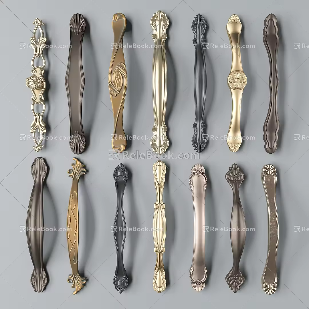 Jane O Handle Door Handle 3d model
